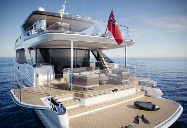 Princess Yachts X90 Cockpit Port Side